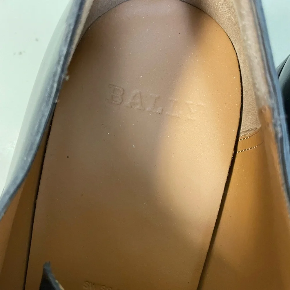 BALLY Abram Leather Cap Toe‎ Oxford Shoes in Chocolate Brown Size 12 D $870